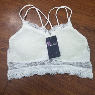 BRA REN CHÉO LƯNG (mã 561), Màu trắng, Dưới 52kg