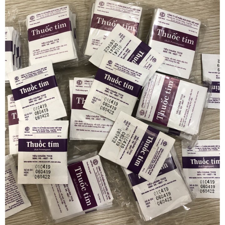 Thuốc Tím Dùng Ngoài Để Tắm/ Lau Rửa