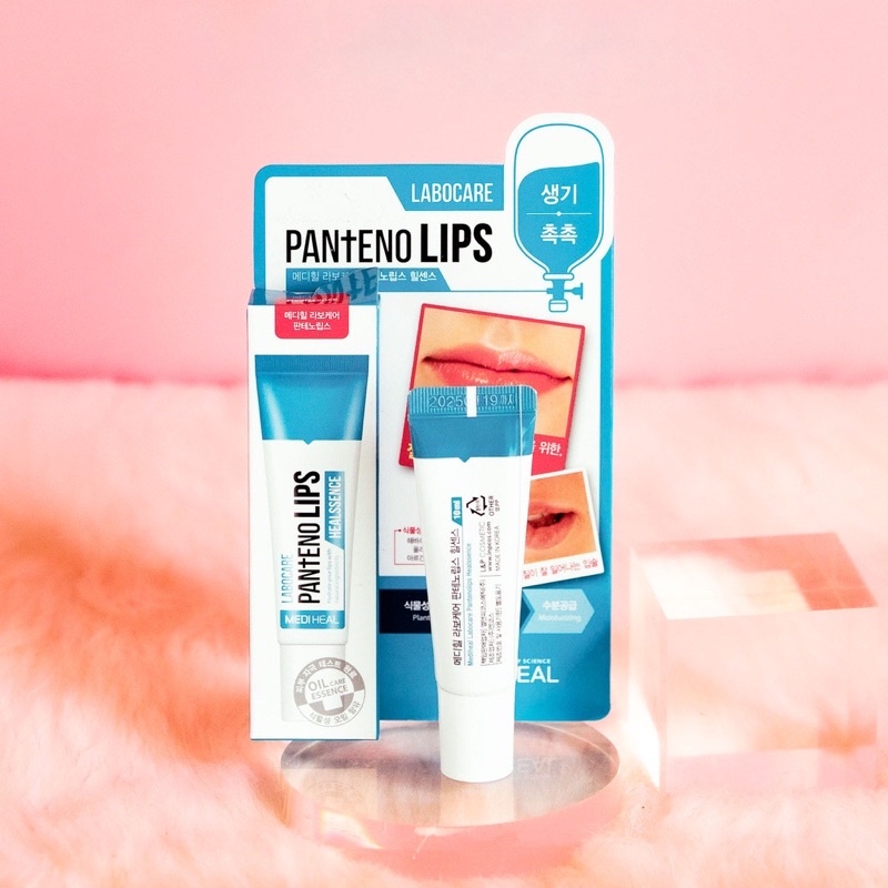 Son Dưỡng MEDIHEAL Labocare Pantenolips Healssence & HealBlam Ngừa Thâm Môi Ngày & Đêm 10ml