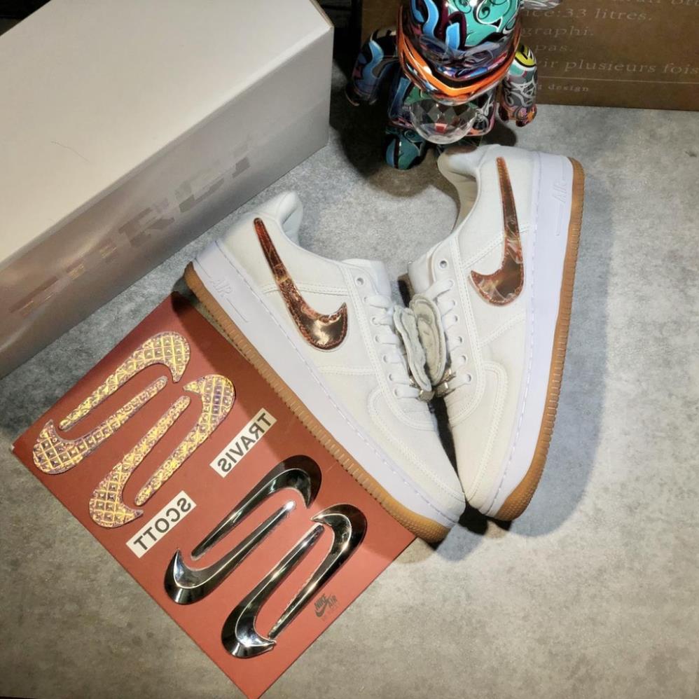 Giày thể thao nike af1 air force one 1 low travis scott sail aq4211-101 🕹 !