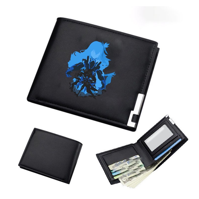 Ví da cầm tay nam nữ in hình HONKAI IMPACT ver MỘT MÀU game tiện lợi anime chibi