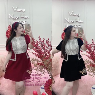 ( 60-90KG ) ĐẦM NHUNG ĐIỆU ĐÀ BIGSIZE SANG CHẢNH