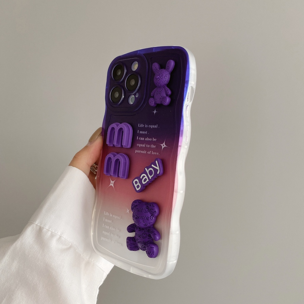 Ốp Lưng silicone tpu Họa Tiết Gợn Sóng 3d Cho OPPO A59 F1S