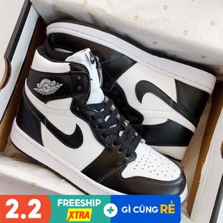 Giày thể thao nam jd cổ cao đen trắng cao cấp