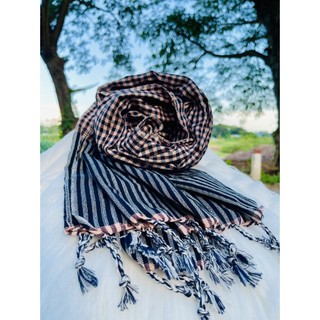 Khăn Rằn Campuchia (Krama) Chính Hãng & Khăn Rằn Nam Bộ - 100% Cotton Dày Dặn, Thấm Hút, Phụ Kiện Phượt & Du Lịch Cá Tín