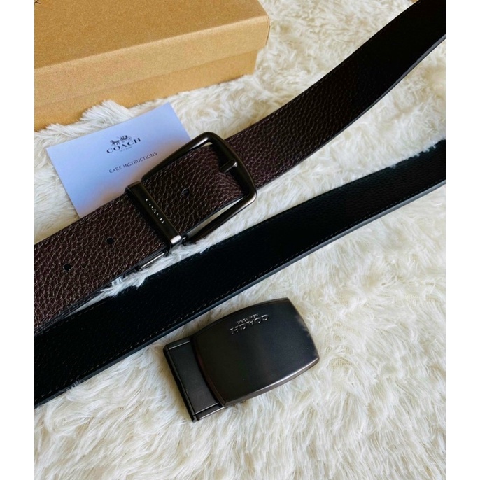 Nịt Coach nam xuất khẩu full box da thật