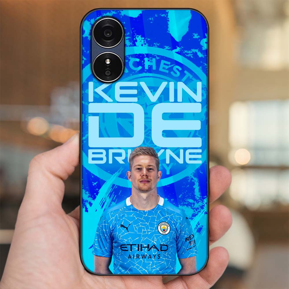Ốp lưng Oppo A17 viền đen in hình Kevin De Bruyne Manchester City MC