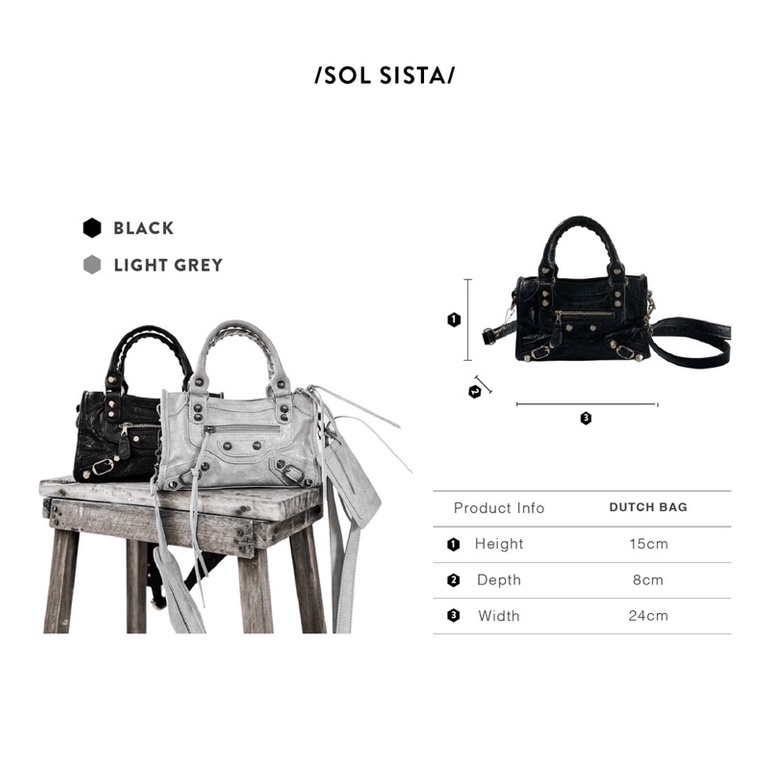 Túi xách tay đeo chéo nữ SOL SISTA Dutch Bag
