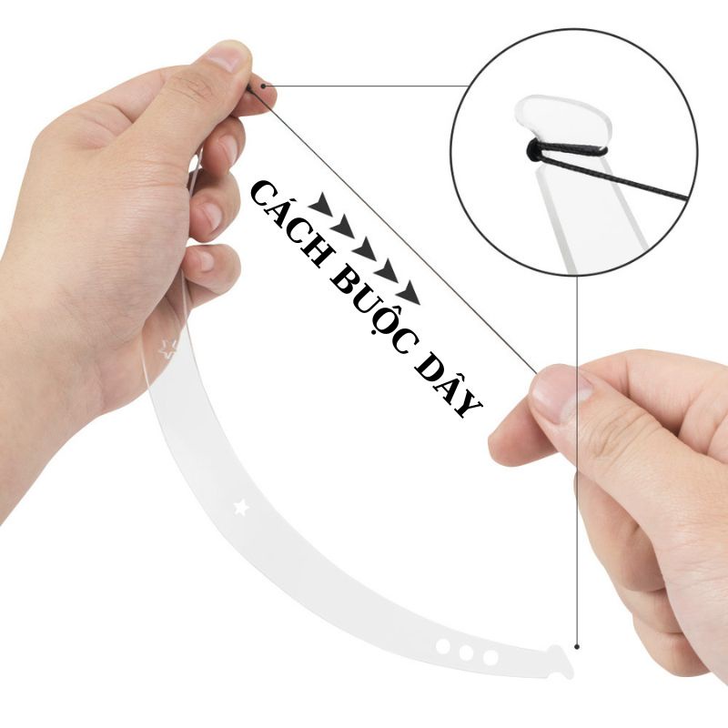 Thước Cung Đo Chân Mày Loại Lớn Sẵn Dây, Thước Cung Phun Xăm