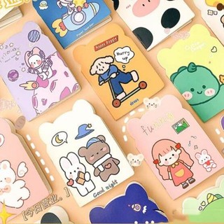Combo 4 sổ tay mini hình thú có dòng kẻ siêu cute dễ thương giá rẻ