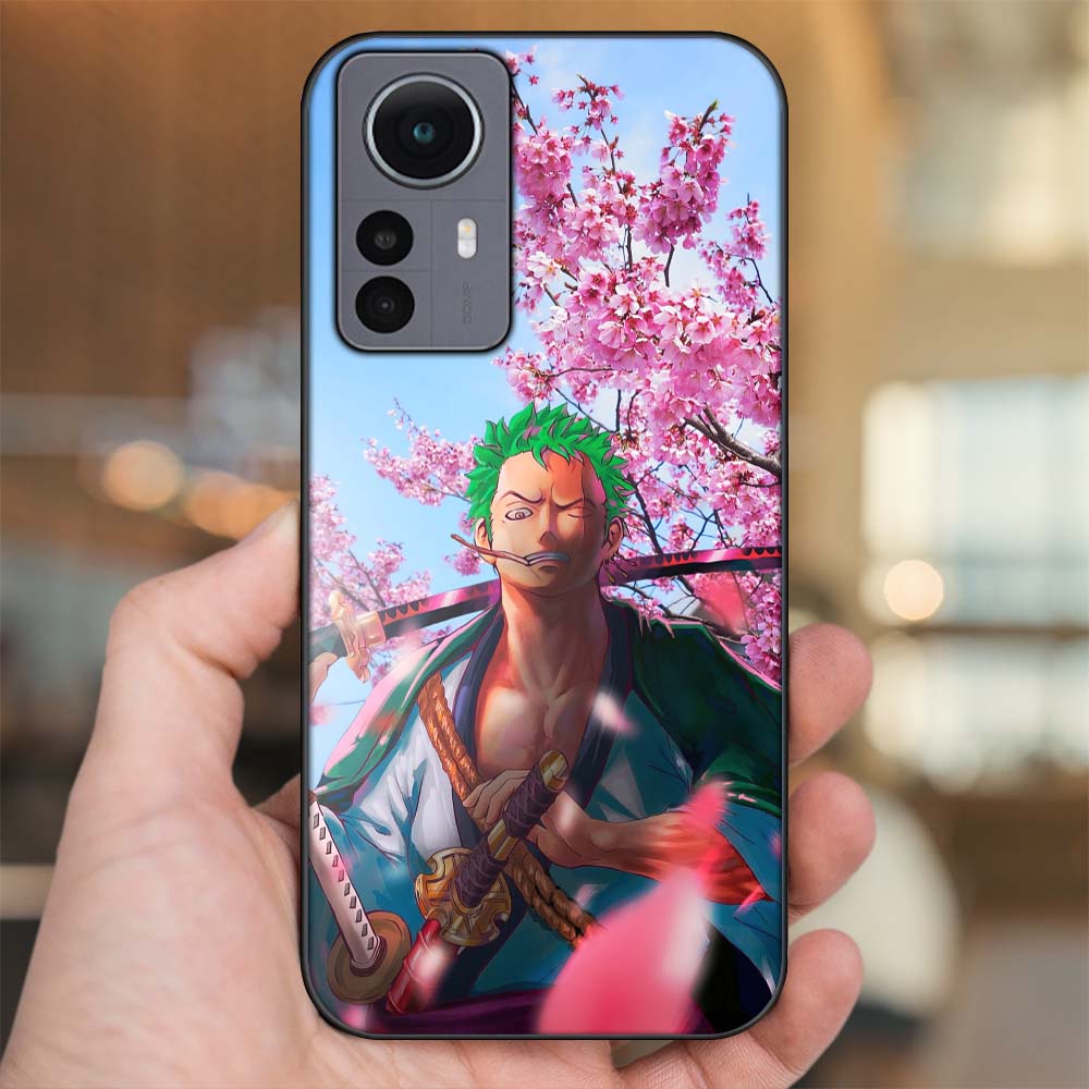 Ốp lưng Xiaomi 12 Pro 5G viền đen in hình Zoro One Piece