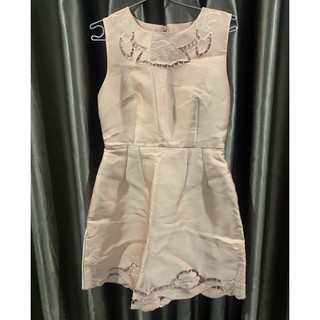 Đầm hồng hoạ tiết hoa Hà cò size M thanh lý