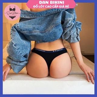 Quần Lọt Khe Nữ - Quần Lót Lọt Khe thoáng mát phối viền chữ cá tính gợi cảm sexy mã 900