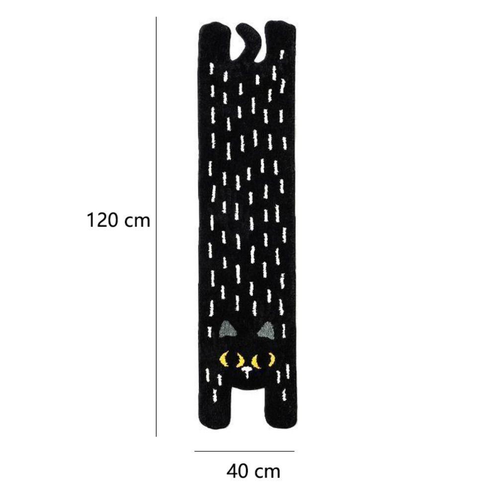 KUNHEV Thảm Lót Sàn Nhà Bếp Hình Mèo Dài Giặt Được Trang Trí Nhà Cửa Mới