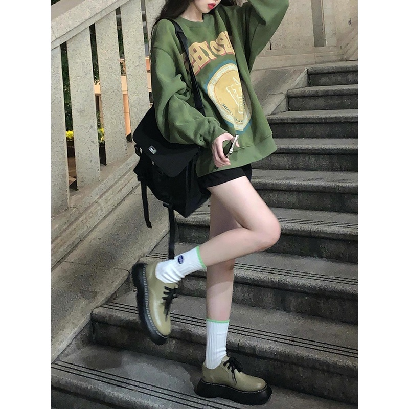 NRVP Áo Hoodie Thể Thao Tay Dài Có In Chữ Thời Trang Phong Cách Cho Nữ