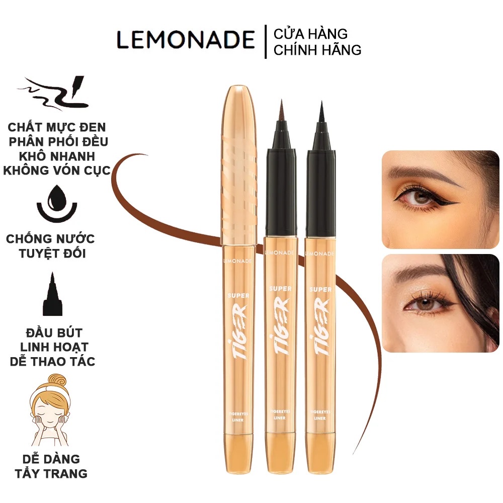 Bút Kẻ Mắt Siêu Mảnh Lemonade Supertiger Micro Eyeliner 1g