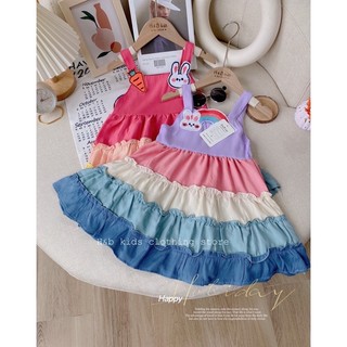 Váy cầu vồng cho bé