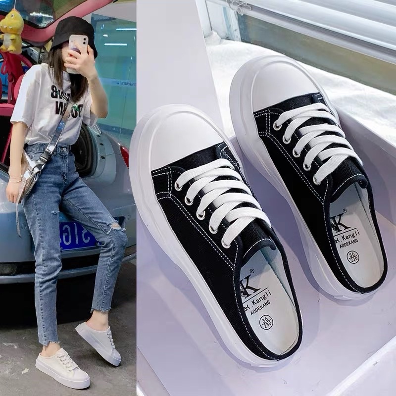 Giày đạp gót đế cao 3p