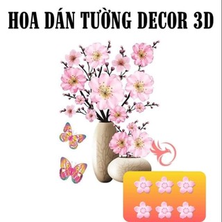 Tranh Dán Tường 3D Hình Bình Hoa (tranh)