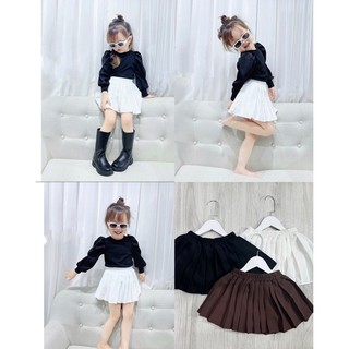 Chân váy bé gái dập ly sành điệu cho bé mebeanhshop