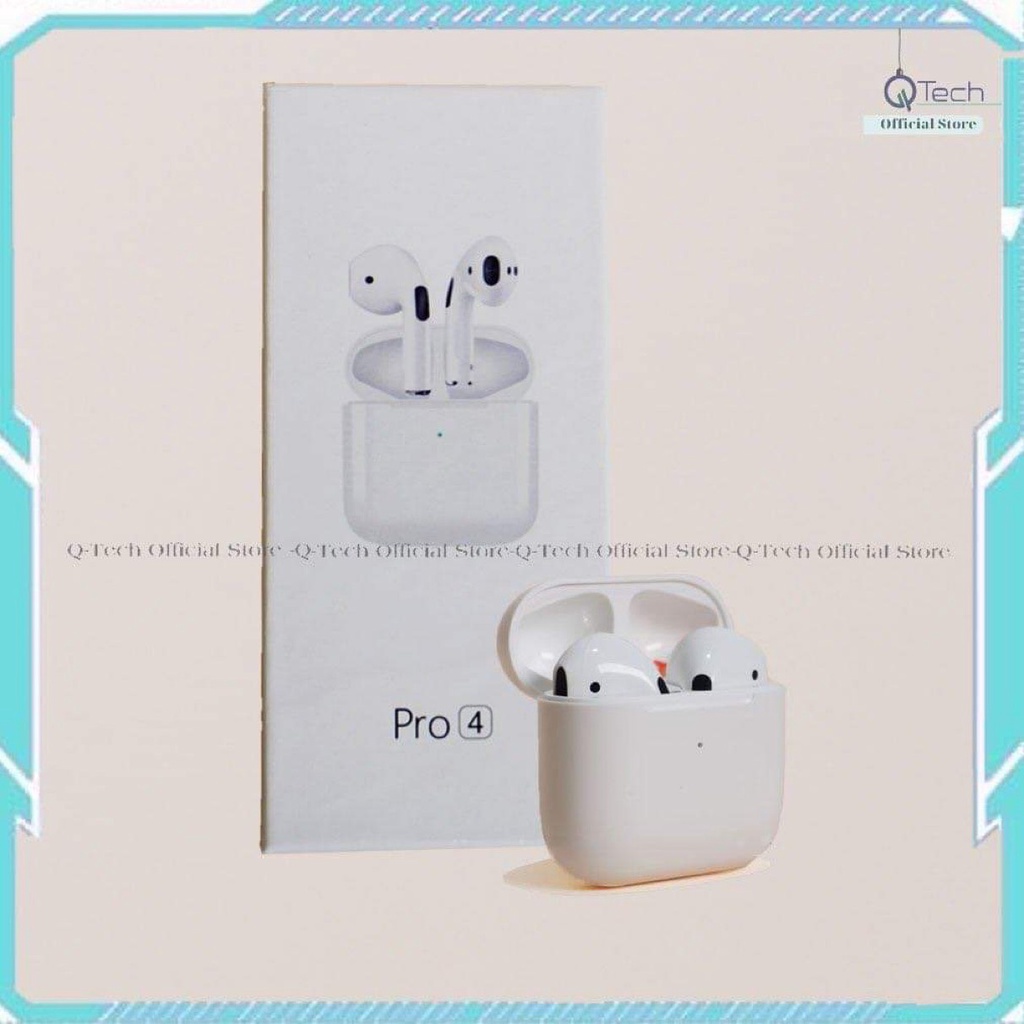 Tai nghe Bluetooth Pro 4 Bản Đổi tên Định vịÂm thanh hay Cảm ứng nhạy Bluetooth 5.0