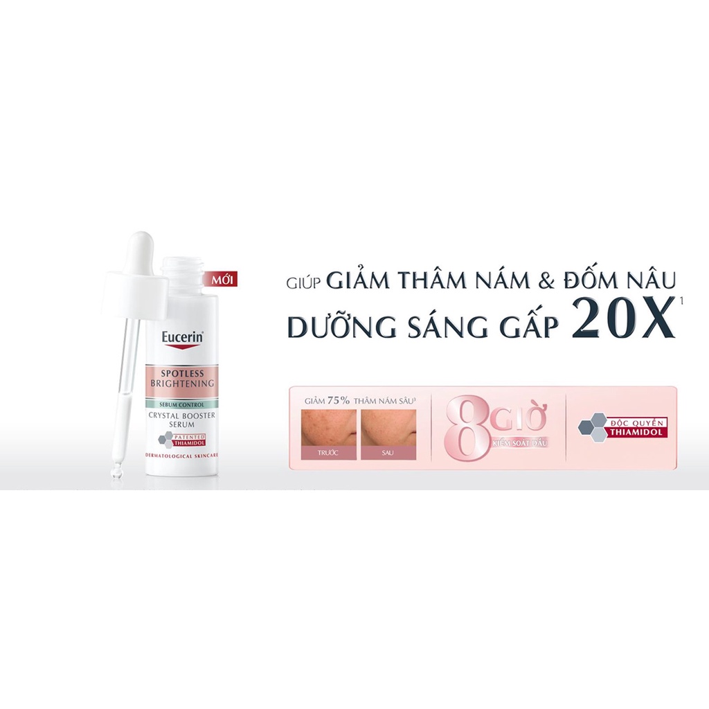Combo Eucerin Serum &amp; Nước Dưỡng Giảm Thâm Nám, Kiểm Soát Dầu