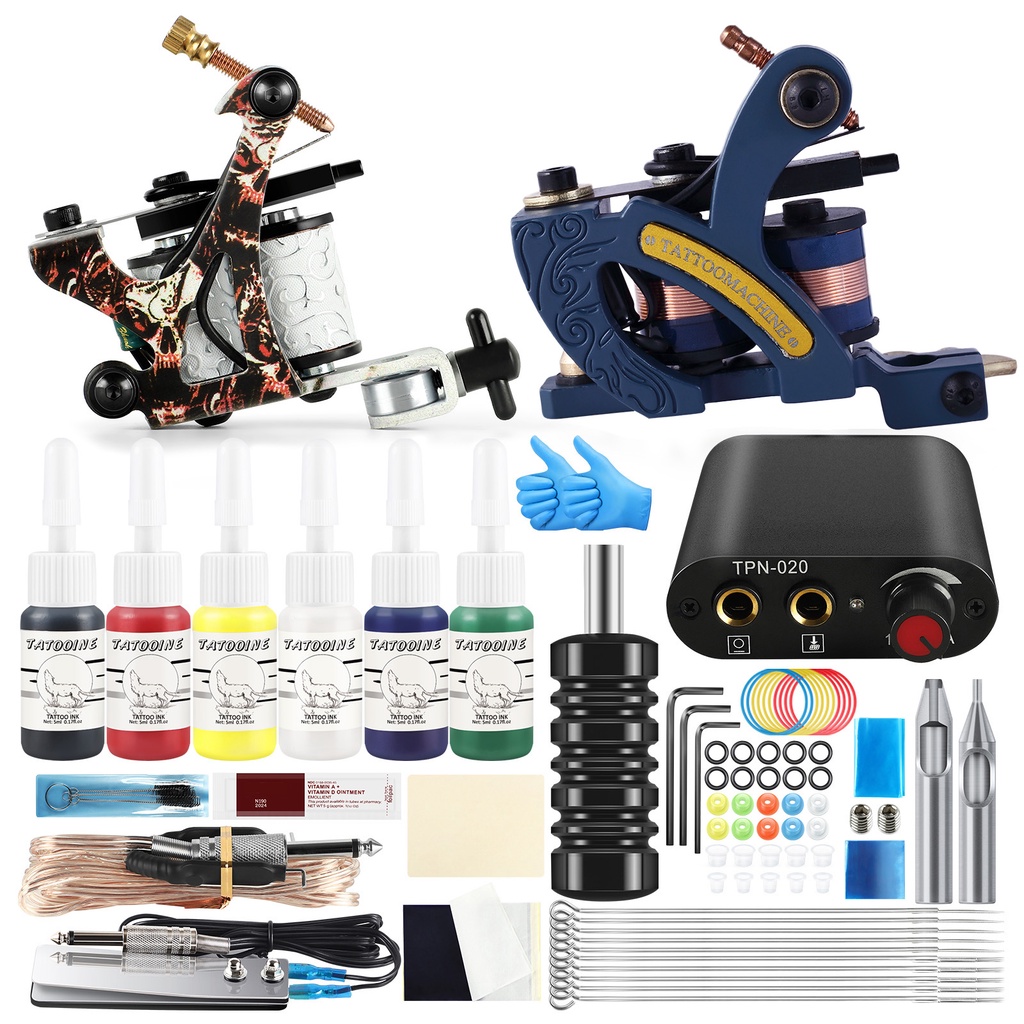 Bộ Phụ Kiện Cho Máy Xăm Hình Mini Tiện Dụng