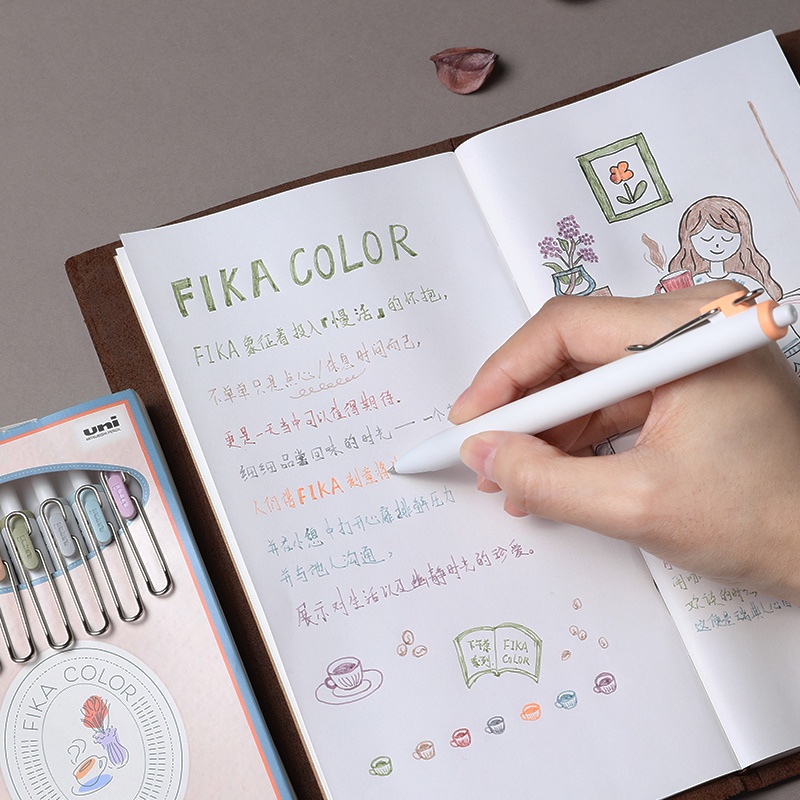 Bút Bi Uni Bi 7 Màu Ngòi 0.38mm 0.5mm Nhập Khẩu Từ Nhật Bản