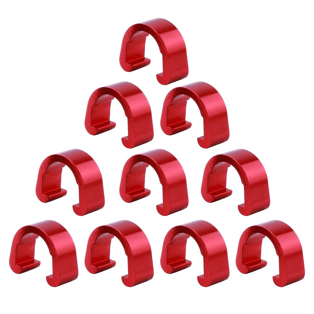 Set 10 Kẹp Cố Định Dây Phanh Xe Đạp Hình Chữ C Bằng Hợp Kim Nhôm Chắc Chắn