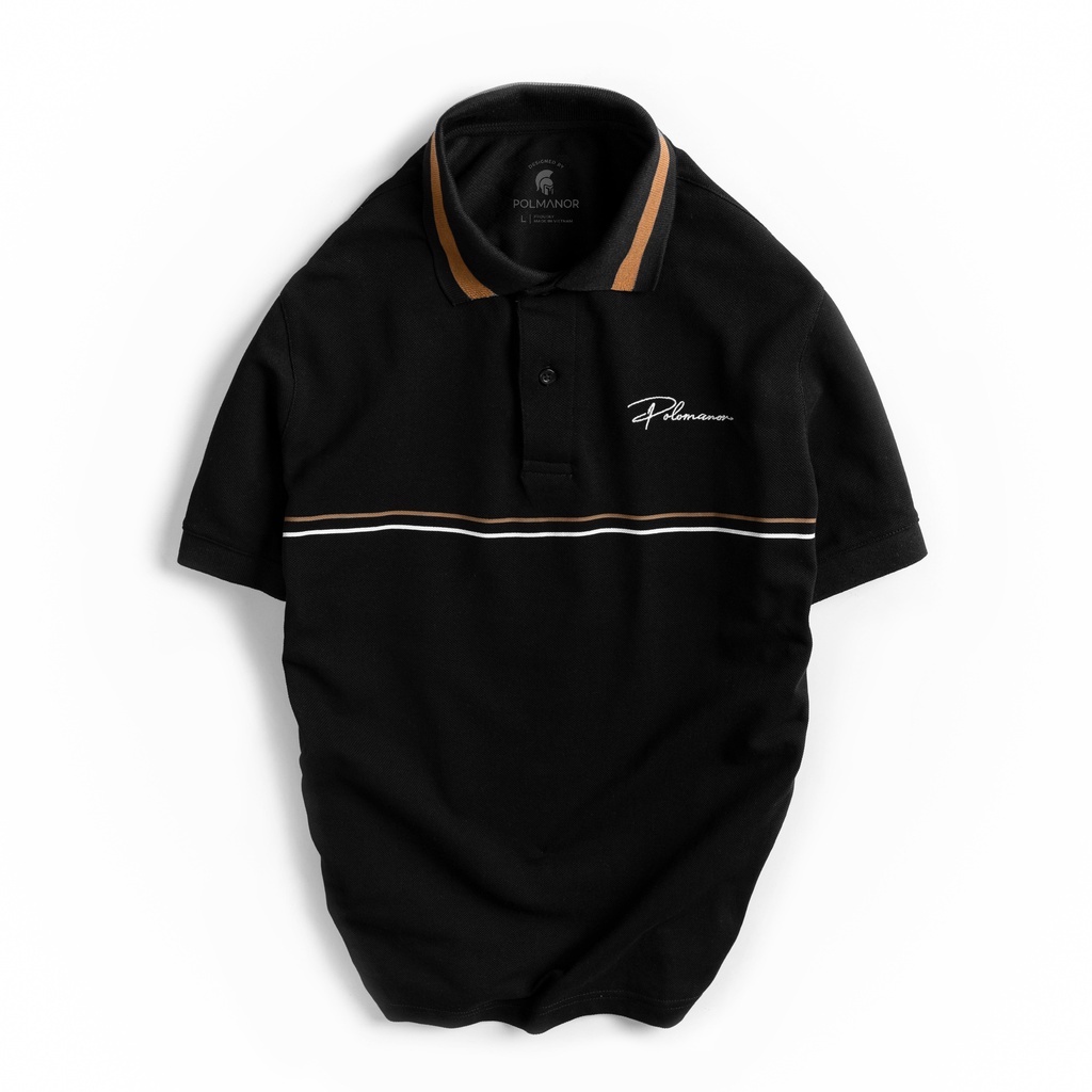 Áo Polo nam có cổ KENJI vải cá sấu cotton CMC, nam tính, thanh lịch, sang trọng - POLOMANOR