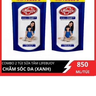 Combo 2 túi sữa tắm Lifebuoy Chăm sóc da 850ml