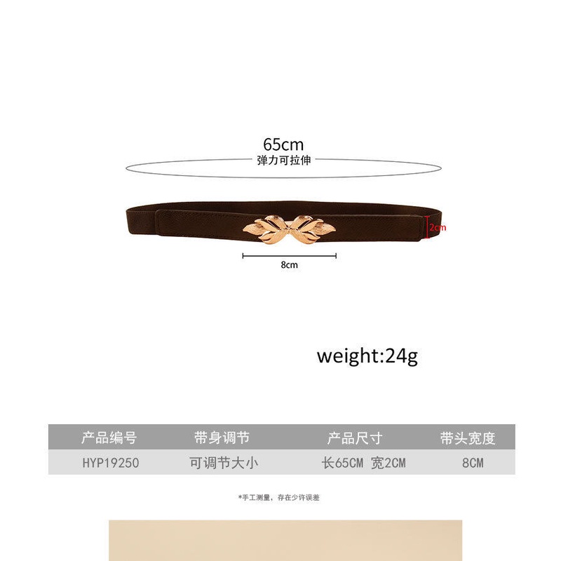 Thắt Lưng Co Giãn Phối Khóa Hình Hoa Màu Vàng GM018 Thời Trang Cho Nữ