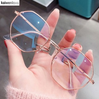 Mắt kính Kaiwenlove gọng kim loại mạ vàng chống bức xạ chống ánh sáng xanh phong cách Hàn Quốc thời trang cho nam và nữ