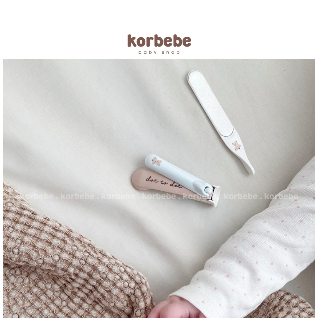 Set bấm móng tay kèm dũa cao cấp cho bé Dottodot x Bocas Hàn Quốc