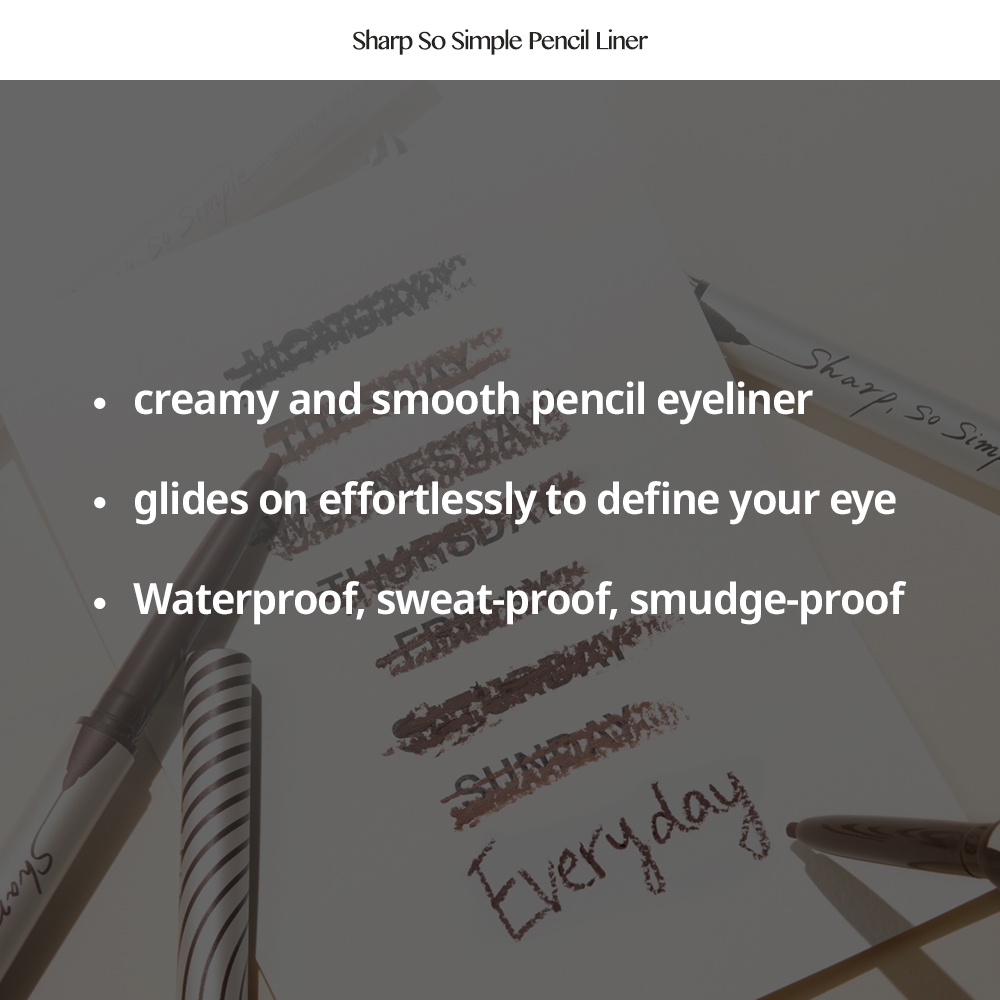 Bút chì kẻ mắt CLIO siêu sắc nét đơn giản chống thấm nước 0.14g