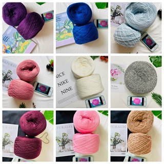 Yarn - len wool pha ac - len mềm, ấm, đan móc áo, khăn mùa thu đông