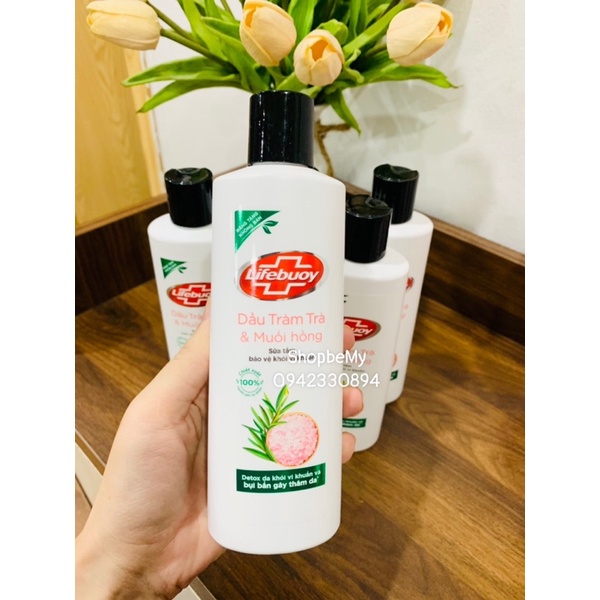 Sữa tắm Lifebuoy Dầu Tràm trà và Muối Hồng 200gram