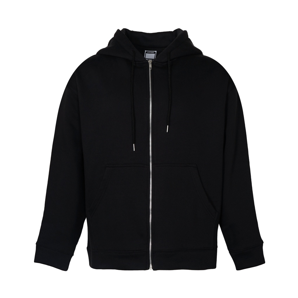 Áo hoodie zip EMAS Blank Hoodie Zip/Black