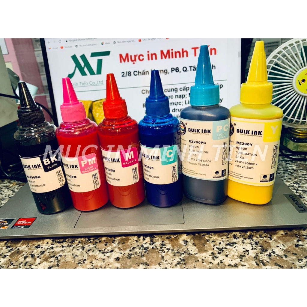 Mực dầu Bulk Ink dùng cho máy Ep.son  chai nhọn