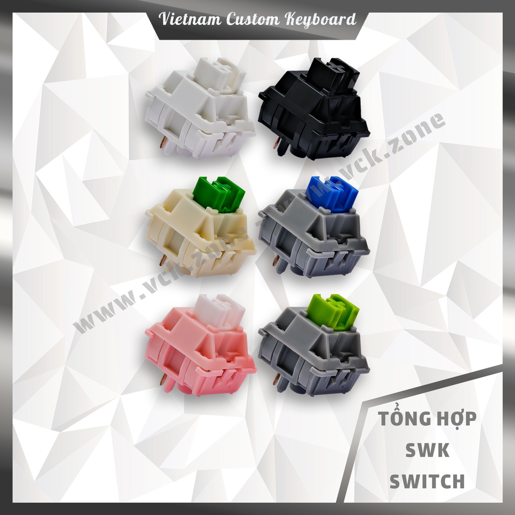 SWK Switch | Owlab Neon Thiết Kế Mới Hiệu Năng Cao | OUTVA Yin Yang | Gateron Akko Cherry KTT |Dùng Cho Phím | VCK