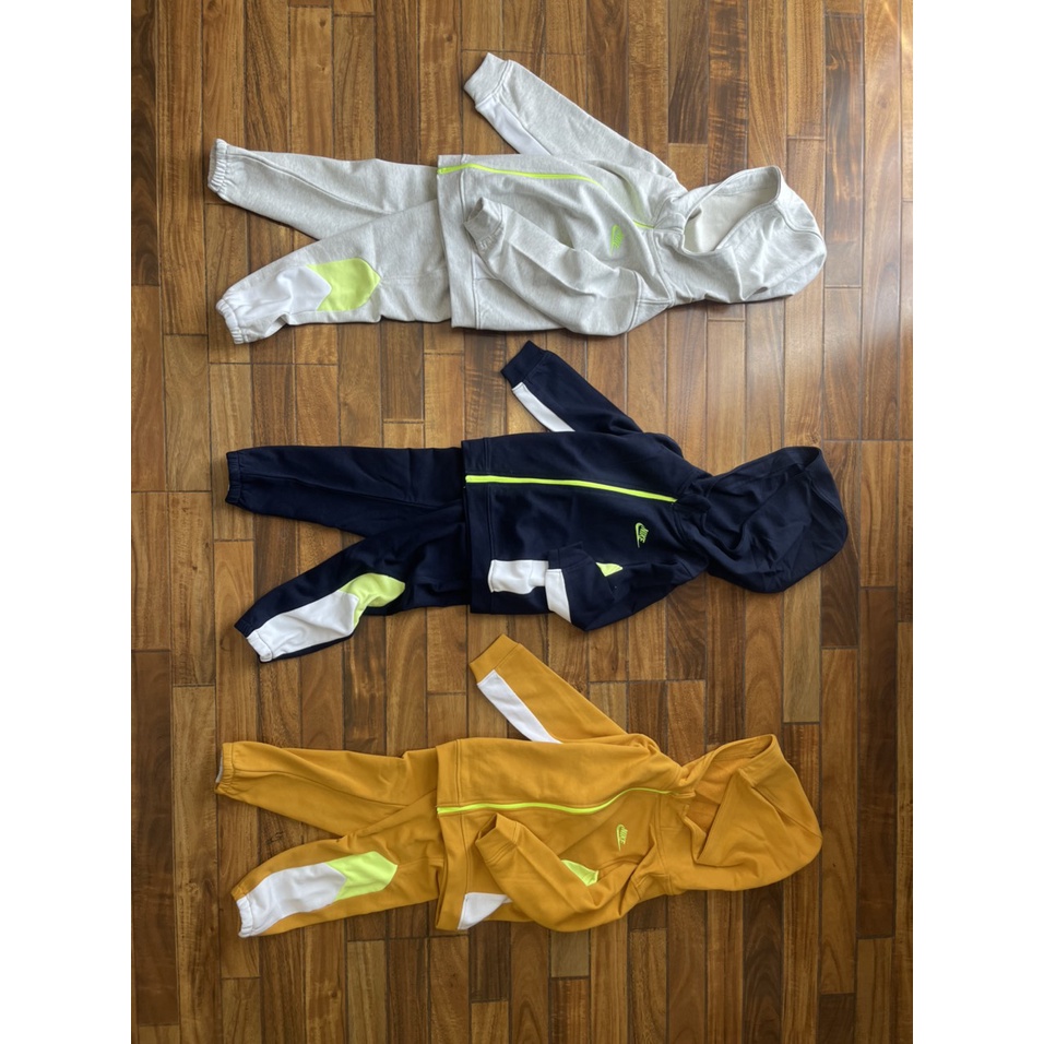 Bộ Thể Thao Bé Trai, Bộ Kéo Khóa NIKE Da Cá Cao Cấp, Made In Cambodia Size 4Y-10Y