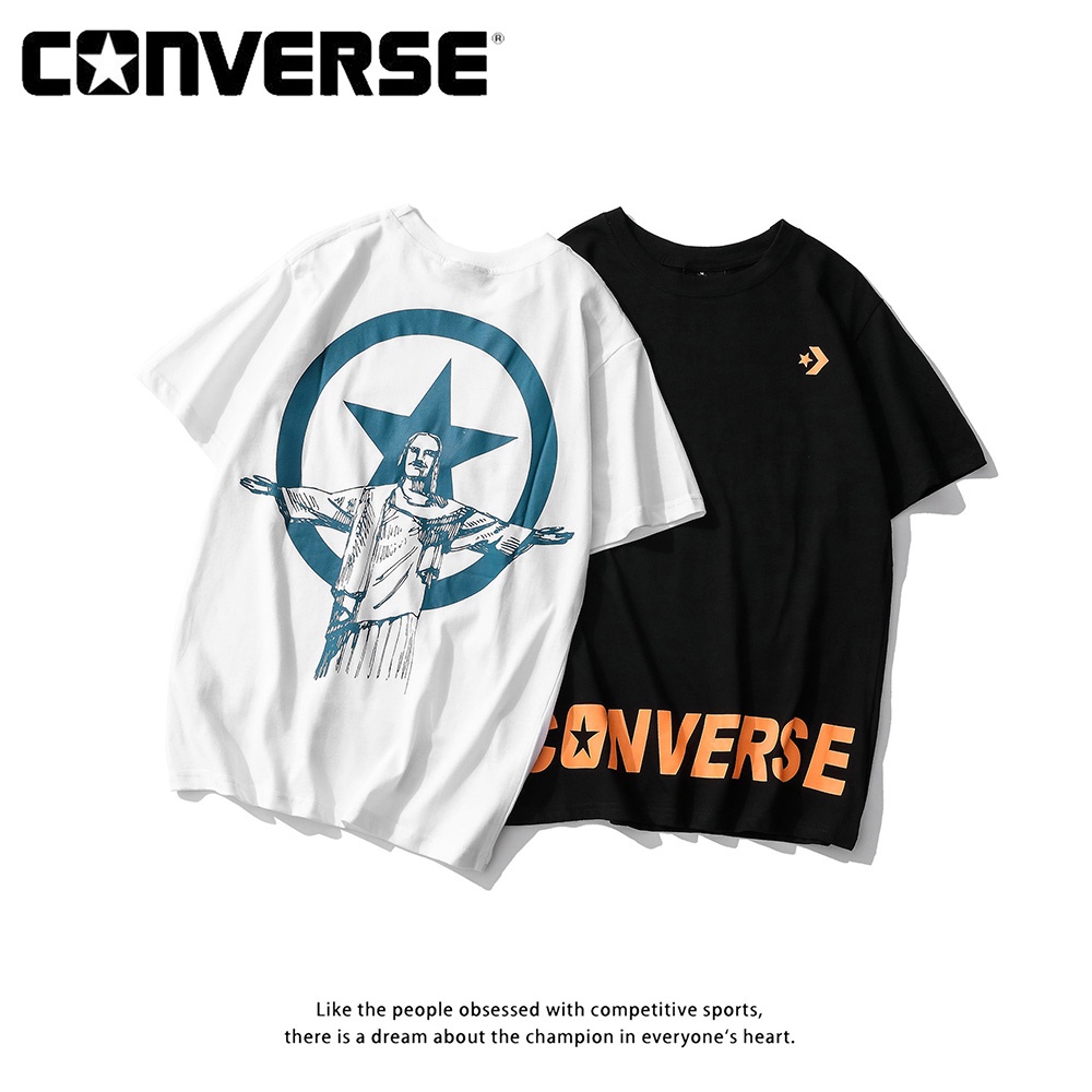 Áo Thun Converse Tay Ngắn Dáng Rộng Phong Cách Thể Thao Thời Trang Mùa Hè Cho Nam Và Nữ