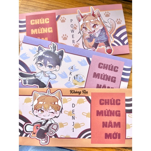 Bao lì xì anime Chainsaw Man