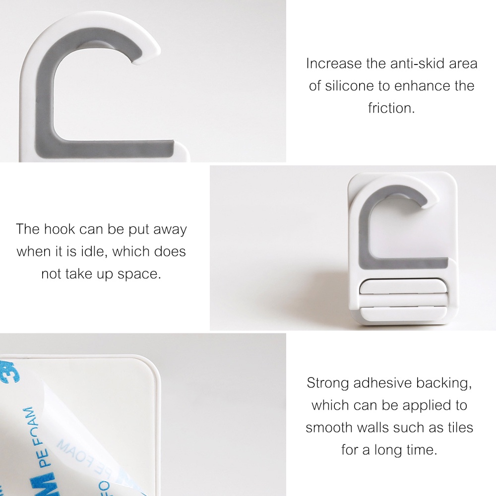 Giá Đỡ Cây Lau Nhà Gắn Tường Đa Năng Tự Dính Không Để Lại Dấu Vết Chống Thấm Nước