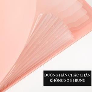 Túi đựng tài liệu nhiều ngăn a4 - 12 ngăn - bìa đựng tài liệu nhiều ngăn khóa dây cao cấp - PENDAY STORE