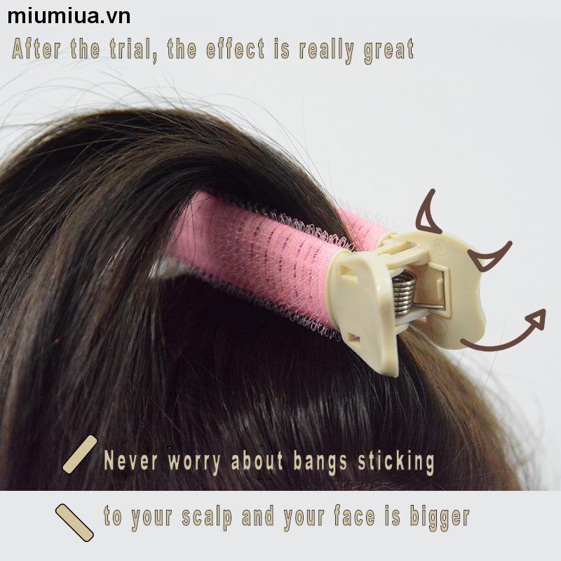 miumiuaKẹp tóc mái cố định tích hợp lô uốn tóc xoăn bồng bềnh không làm gãy tóc phong cách Hàn Quốc cho nữ