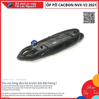 Ốp pô cacbon gắn cho dòng xe yamaha nvx v2 2021
