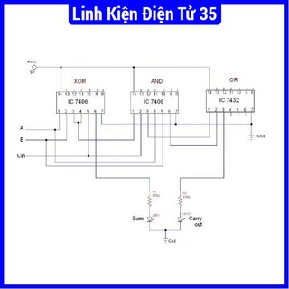 Linh kiện 74LS83 4-bit Binary Full Adder DIP16 cao cấp
