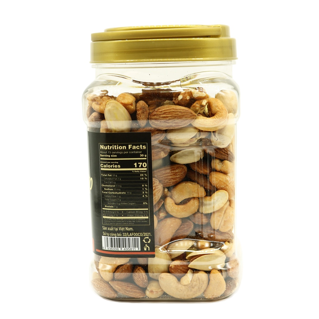 Hạt Hỗn Hợp Sấy Muối 400g LAFOOCO Salted mixed nuts