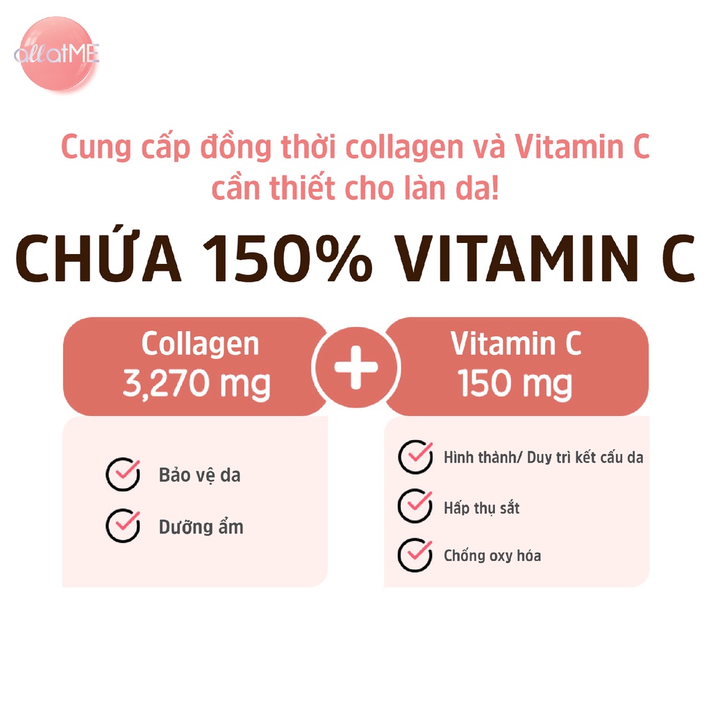 Bột Uống Collagen Hàn Quốc ALLATME Lacto-Fit Hàm Lượng Cao 3270mg (10 gói x 3g)